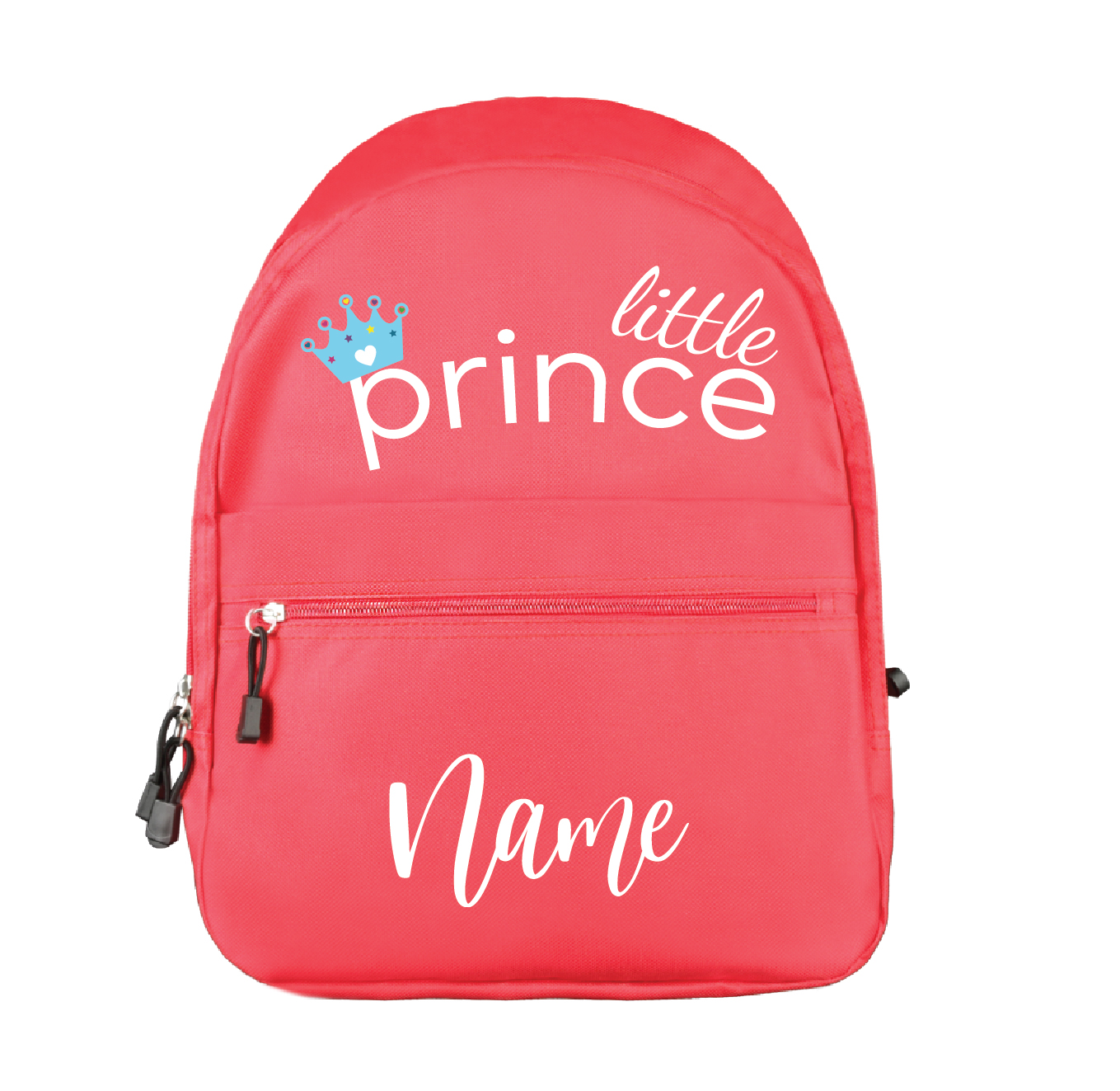 Personalised Little Prince Red Backpack for Kids